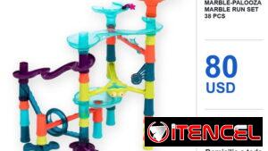 B toys Marble-palooza Marble Run Set 38 Pcs