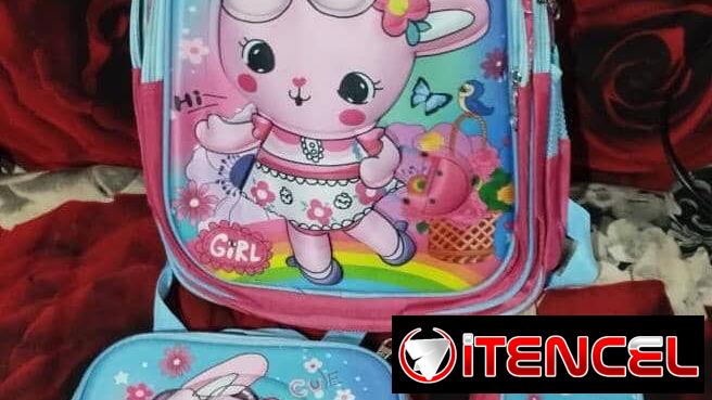 Mochila para niños 🎒 3 en 1 ✨ Mochila + Merendero + Cartuchera ❤️