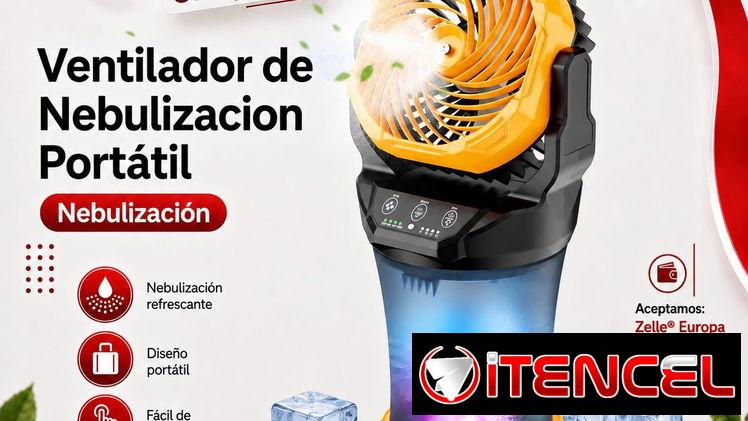 *🌬️Ventilador - Recargable💥* *Con Nebulizacion y lampara* 💰 *Precio: 95 USD* 🚚 Mensajería adicional 🪫Batería 3