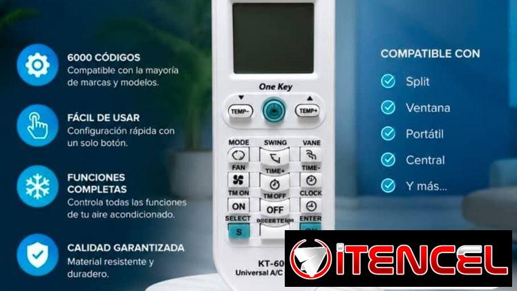 Mando universal de split 6000 códigos