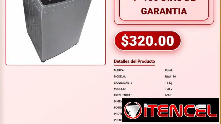 Lavadora Automatica Royal 11kg Carga Superior Envio Rapido VPT-0201