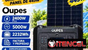 ️ESTACIÓN OUPES + PANEL SOLAR MONOCRISTALINO 445W