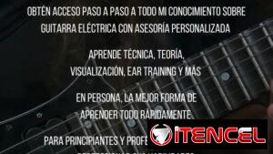 Clases de Guitarra Electrica Presenciales.  Queda solo 1 espacio disponible.