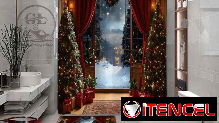 👑Set d baño Navideño d 5 piezas — foto 4
