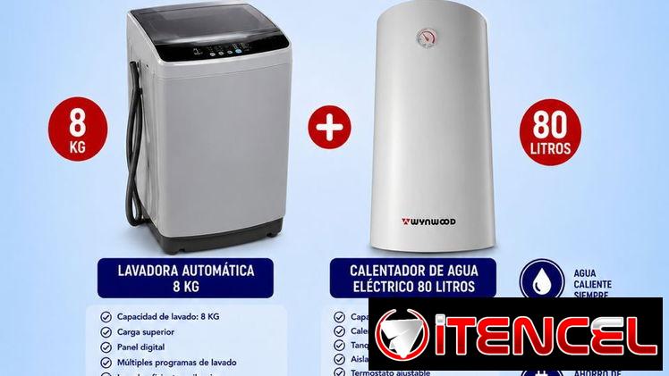 Combos de elctrodomesticos: Freidora mas arrocera, lavadora mas calentador de agua.