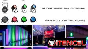 DJ SPANGLISH RENTA DE LUCES PARES LED CON TRANSPORTE DISPONIBLE PARA SUS EVENTOS Y FIESTAS (Kinetica)