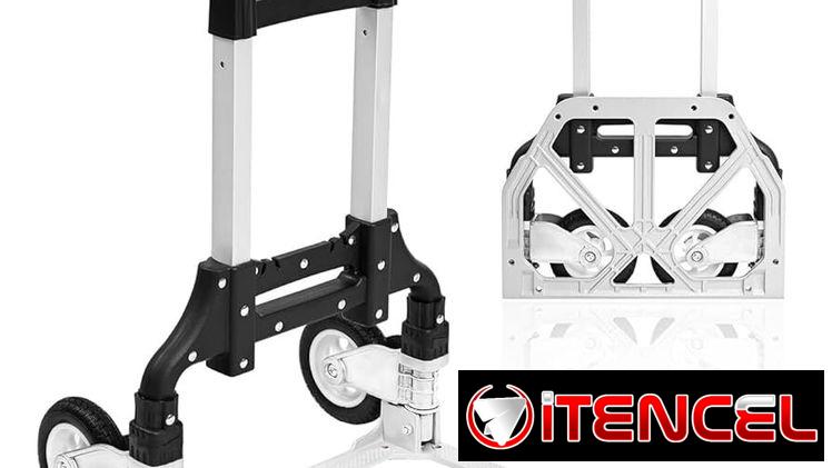 Carretilla de Mano portátil Plegable y Extensible con Ruedas- Carro de Transporte Aluminio Ligero- — foto 1
