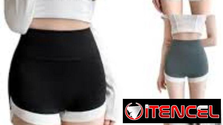 Short de licra de mujer para gyn talla unica Xl colores verde olivo y camelita y gris. Ideal para gyn. — foto 1
