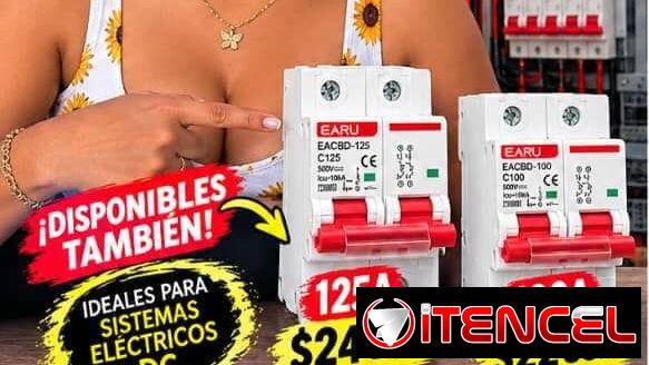 🔌 Breaker DC 125A 2P 1000V para Baterías y Solar | $24 USD