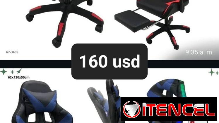 Sillas gamer con luces y mando, alumbra de varios colores por todo el borde, hay otro modelo sin luces