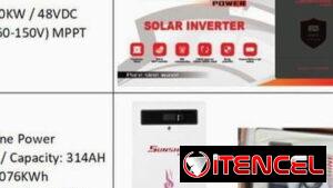 INVERSOR SOLAR 10K + BATERÍA 16K