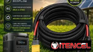 Cable Solar☀️ MC4 A XT60🔌 6 metros de longitud 💸 Precio: 8️⃣5️⃣ USD   NOTA ADICIONAL : Funciona para las ECOFLOW🔋repa