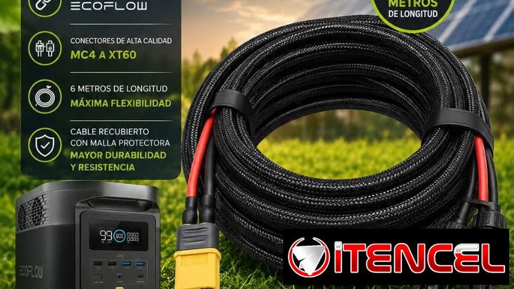 Cable Solar☀️ MC4 A XT60🔌 6 metros de longitud 💸 Precio: 8️⃣5️⃣ USD NOTA ADICIONAL : Funciona para las ECOFLOW🔋repa