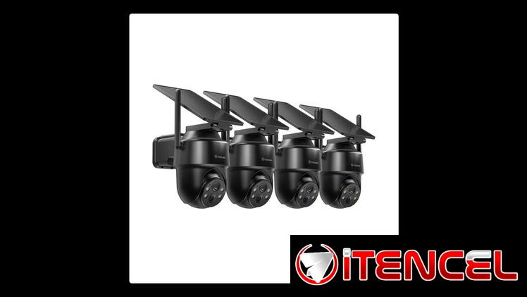 Vendo Camaras de seguridad 2K inalámbricas para exteriores,cámaras PTZ de 360° para seguridad del hogar con panel solar