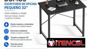Escritorio de oficina de 32 pulgadas para computadora de estilo moderno y simple