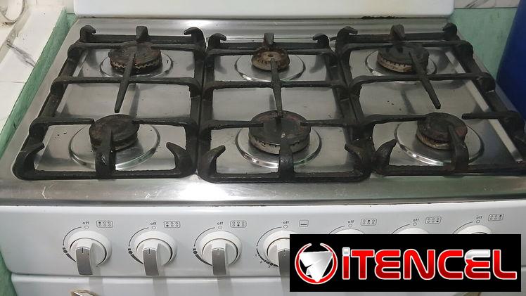 Fogón se 6 hornillas con horno de uso en excelente estado — foto 1