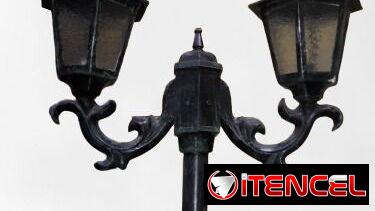 Farola Doble de aluminio fundido a presión de 2.50 metros de Alto muy fuertes — foto 2