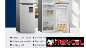 Refrigerador con Dispensador de agua marca EKO de 11.94 pies. 1 año de Garantía. Con Regulador de voltaje y Domicilio.