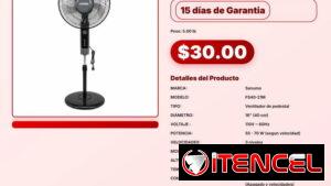VENTILADOR DE PEDESTAL 16" SANUMO .