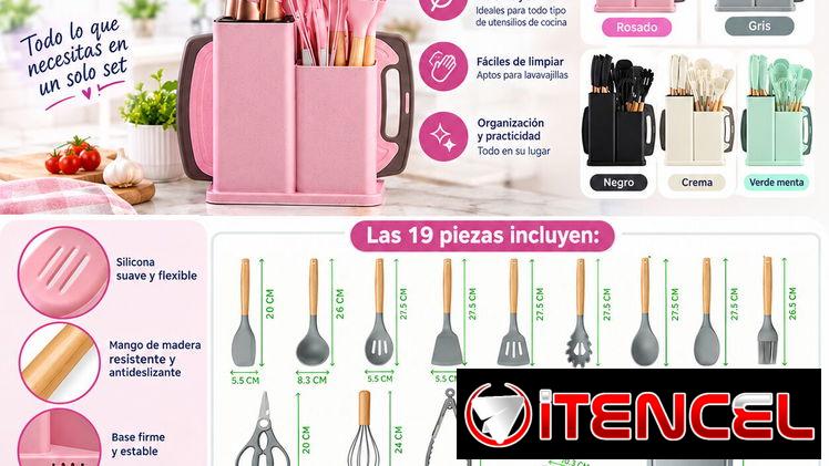 Set de utensilios de cocina de 19 piezas (DH) — foto 1