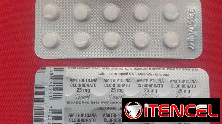 Amitriptilina 25 mg (10 tab)-$700 H.E