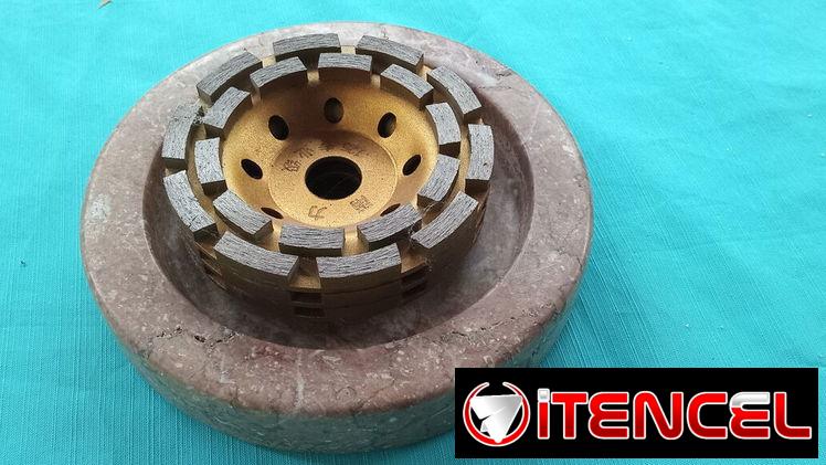 Discos o muelas de diamantes metálicos