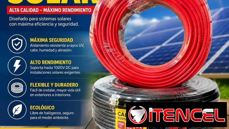 Rollo de cable PV Fotovoltaico Q7-Lumina de calibre 10 AWG*