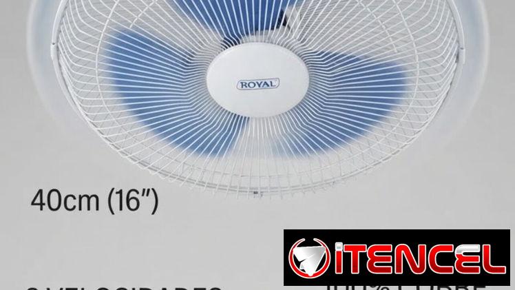 Ventilador Royal de pared con mando
