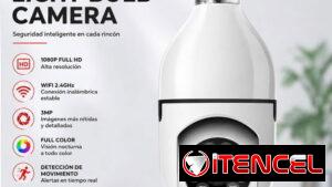Cámara de Seguridad Tipo Bombillo 3MP – WiFi 2.4GHz | 1080P Full HD , Precio 18USD