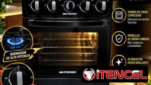 Cocina de horno 4 hornillas