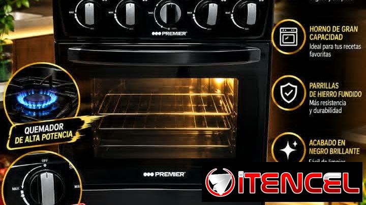Cocina de horno 4 hornillas