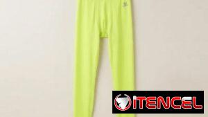Calza de Compresión Deportiva - Amarillo Neón Talla L Juvenil
