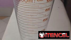 Vaso de laboratorio para medir hasta 1 L