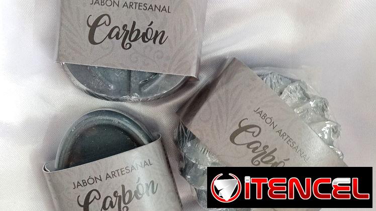 Jabón artesanal de carbón
