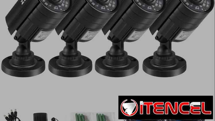4 cámaras + todos sus accesorios.