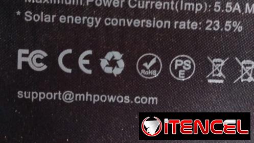 PANEL SOLAR PLEGABLE 220W MHPOWOS