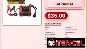CARGADOR DE BATERÍA 12V / 6A - 100AMP Q7 .