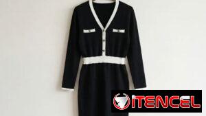 Vestido ajustado de punto acanalado estilo cárdigan - GRACE KARIN