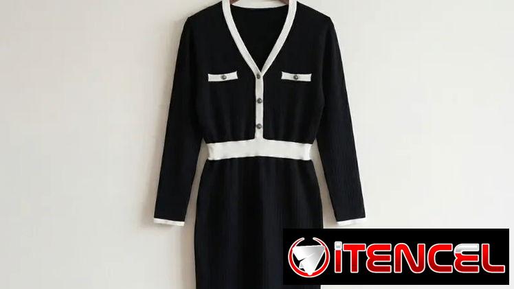 Vestido ajustado de punto acanalado estilo cárdigan - GRACE KARIN