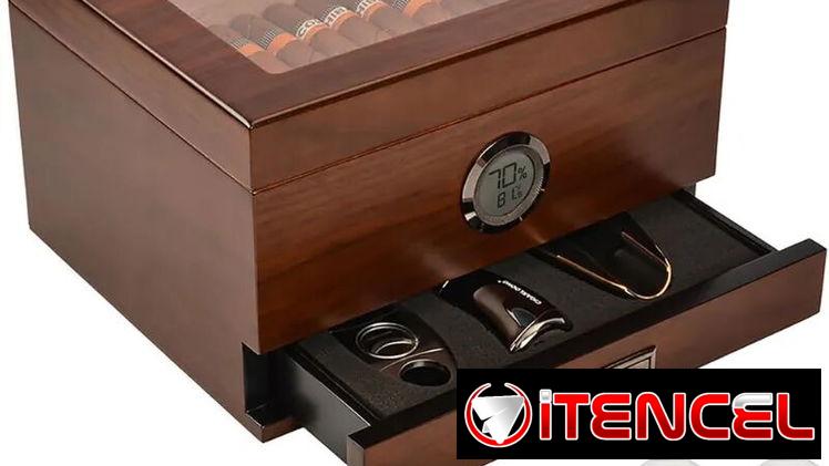 Humidor de caja para más de 25 tabacos
