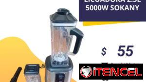 Licuadora 2.5lt, 5000W Sokany