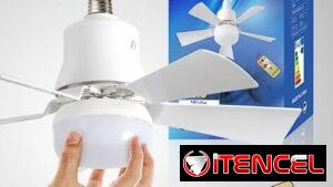 📌  LÁMPARA VENTILADOR DE TECHO CON SOCKET DE BOMBILLO 📌