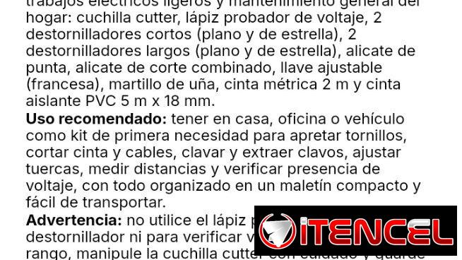 Kit de herramientas de 12 piezas con maleta — foto 2