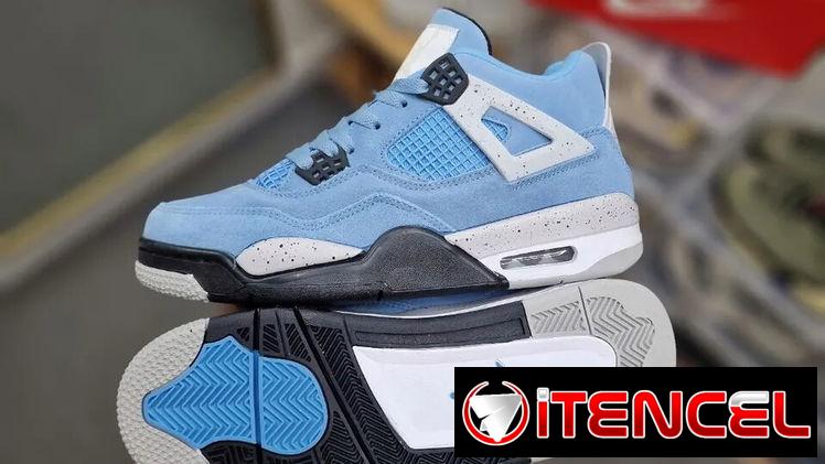 Jordan 4 Retro University Blue #42 Precio 75 usd VEDADO