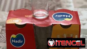 Vasos de vidrio.