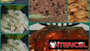 Pernil asado para 25 a 30 comensales