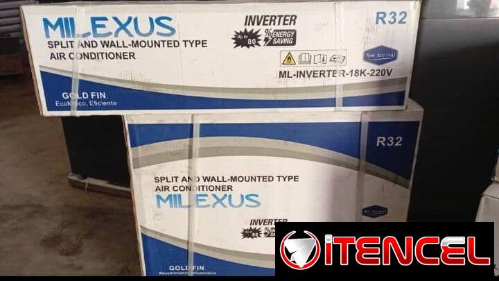 Split inverter de 1.5 tonelada marca milexus 110v nuevo