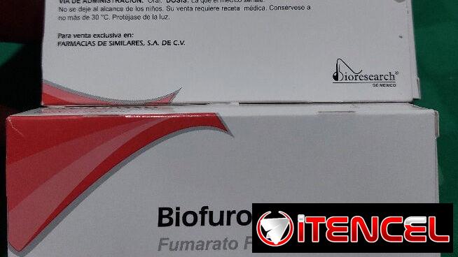 Fumarato Ferroso, caja con 50 tabletas de 200mg