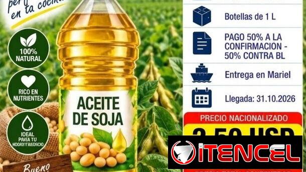 Contenedor de Aceite de soja 1lt