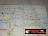 Mapa vintage ESSO de islas del Caribe